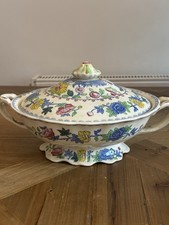 Masons Ironstone China Regency Pattern Liddled Serving Dish/Tureen Dish with Lid