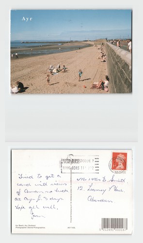Postcard ayr beach scotland - ayr,