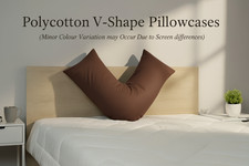 V Shape Pillowcase Nursing Pregnancy Orthopaedic Back Support Polycotton Covers.