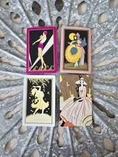 4 Vintage Art Deco Lady