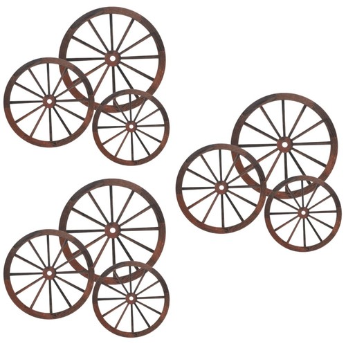 Rustic brown wooden wagon - rustic,