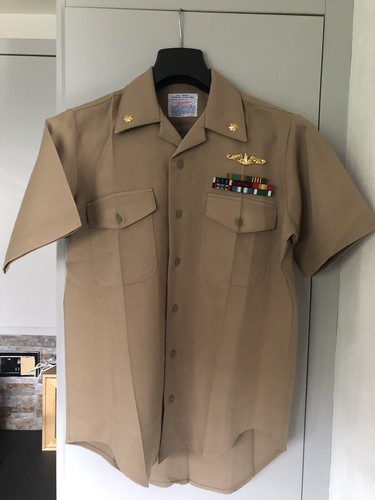 Navy shirt and hat - and, hat.