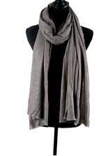 Ladies Mens Cashmere Shawl 100% Wool Handmade Scarf Wrap Pure Natural Wrap Brown