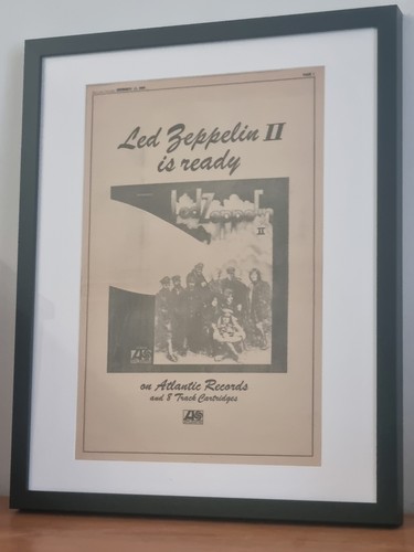 Led zeppelin original framed - zeppelin,