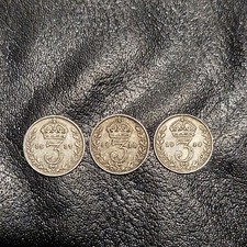 3x 1917-9 Sterling Silver