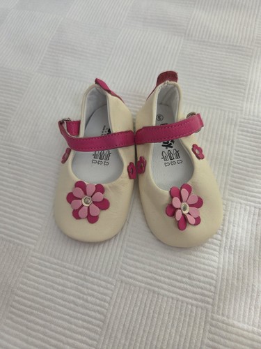 Funny baby cream pink leather - cream,