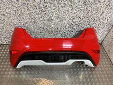 12-17 FORD FIESTA MK7 ZETEC S/ST LINE 3 DOOR REAR BUMPER RACE RED (SCRATCHED)