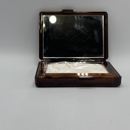 Lucite tissue box mirror - box,