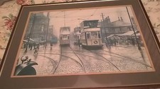 MANCHESTER TRAMS Framed Print