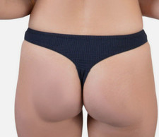 Black bikini thong back