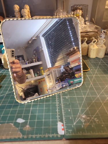 Square gold edge - edge, mirror
