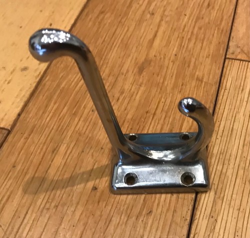 Reclaimed chrome coat - reclaimed, hooks