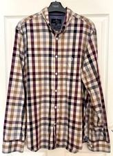 M&S Blue Harbour Mens Check Shirt • Supersoft Cotton • Medium Reg • BNWOT