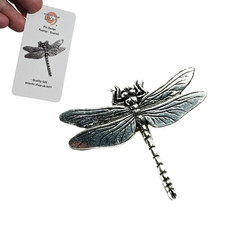 Dragonfly pewter pin badge - pin,