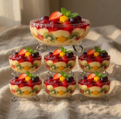 7pc glass bowl set - glass, fruit