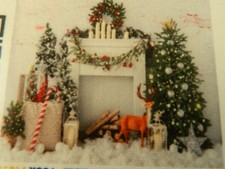 large fabric photography backdrop - christmas theme
