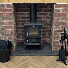 4.5KW Multifuel Stove Wood Burner Cast Iron Defra Approved Eco Log Fire JA013S