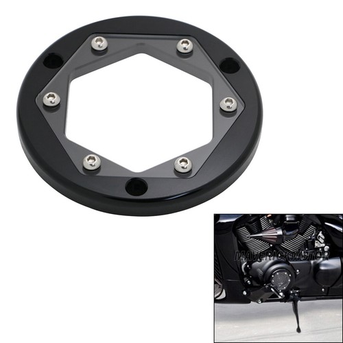 Black engine derby cover - black,
