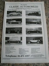 CLASSIC AUTOMOBILE CAR STOCK