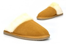 Womens Suede Slippers Ladies
