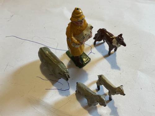 Vintage lead figures shepherd - lead,