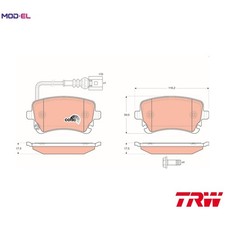 BRAKE PAD SET DISC BRAKE GDB1557 FOR VW CARAVELLE/TRANSPORTER/Bus/KOMBI/Mk/VI
