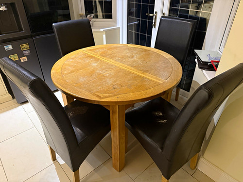 Round medium wood - medium, dining