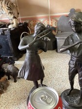 Bronze Pair Of Figures ( Pan