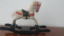 Large Vintage Antique Wooden Rocking Horse Toy or Decoration Christmas