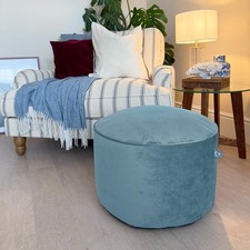 Home Interior Velvet Pouffe