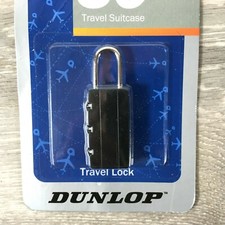 2 X Dunlop Travel Luggage Suitcase Lock Combination Mini Pad Lock