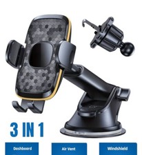 Car Phone Holder Universal Mount Mobile Cradle Windshield Dashboard or Air Vent