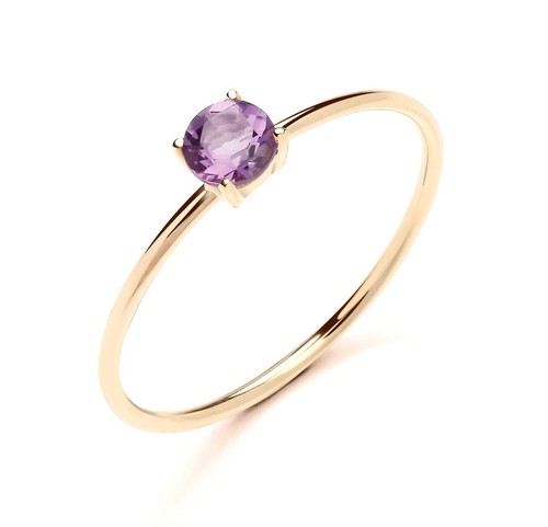 9ct yellow gold amethyst - 9ct,