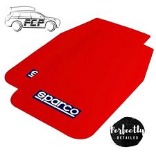 Sparco Universal Rally Mud Flaps, Pair 30cm x 50cm - Red (Sparco Sticker Inc)