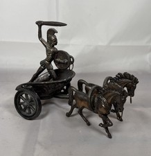 Vintage Achilles King of the Myrmidons Charioteer Ancient Greek Bronze Statue