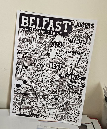 Belfast black white or - belfast, &