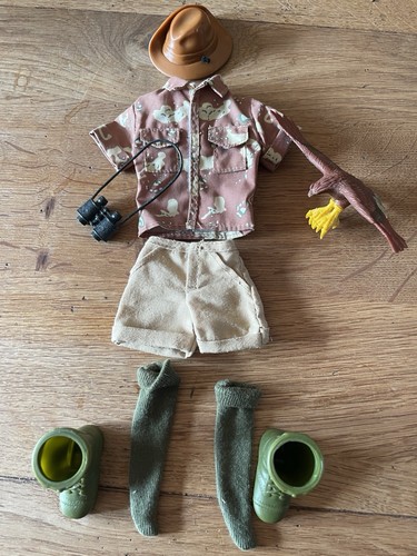 Action man bird watching - man,