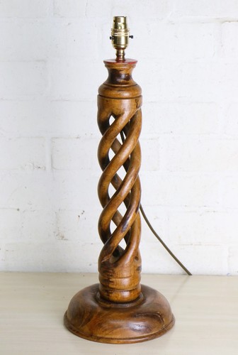 Table lamp vintage carved - lamp, a