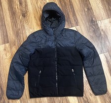 Champion VentureLoft+ Men’s Black Puffer Jacket Hooded Size S Quilted Warm Coat