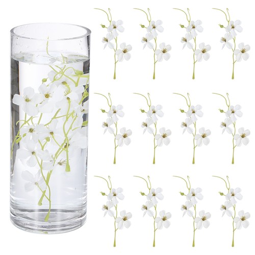 12pcs white pea flower - 12pcs,