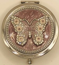 COMPACT MIRROR SILVER TONE