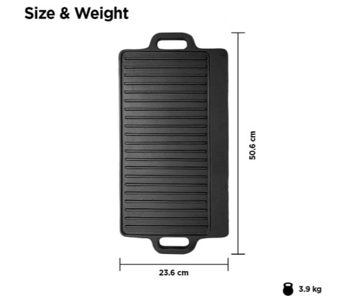 New cast iron griddle - griddle, plate