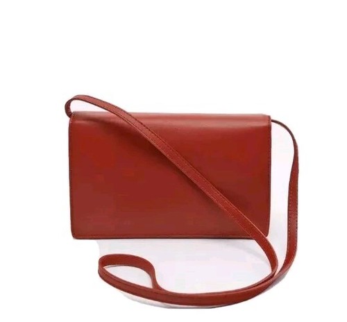 Zara red minimalist leather - red,