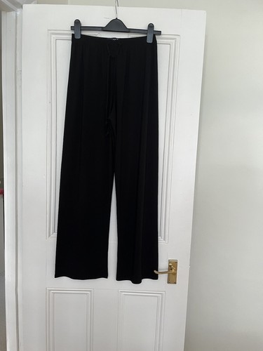 Black wide leg - black,