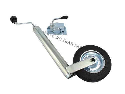 Jockey wheel with clamp 48mm - with,