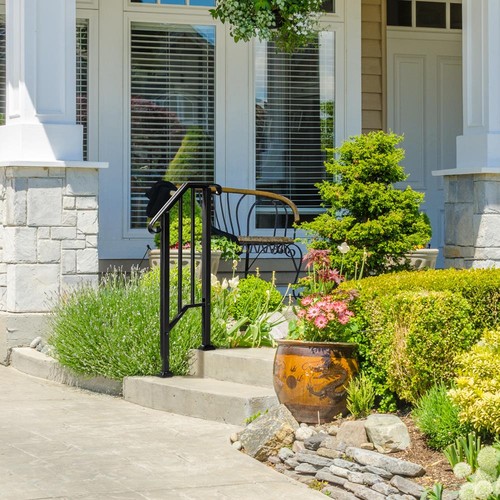 Wrought iron handrail picket - iron,