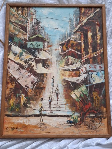 Framed oil painting - framed, kong