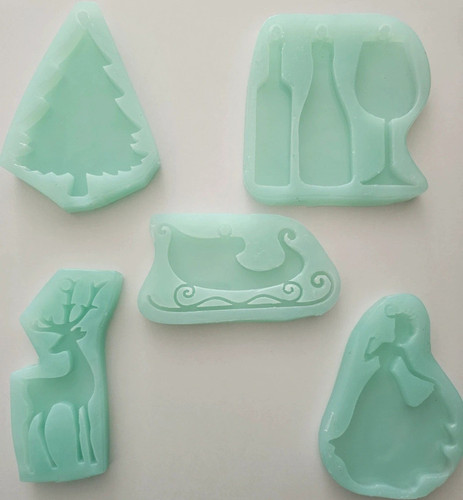 Green christmas shaped - green, christmas-shaped