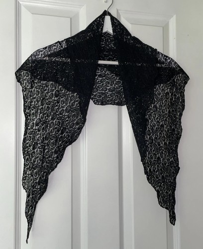 Antique black lace diamond - black,