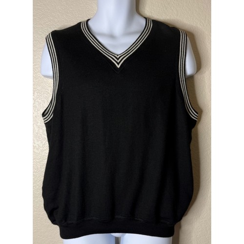 Detailed mens sweater vest - xl,
